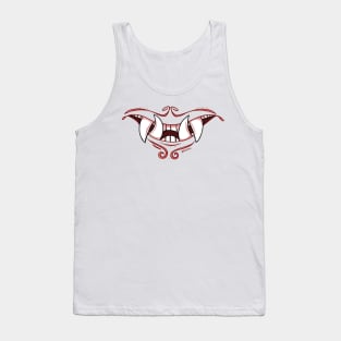 Oni Mouth Red Tank Top